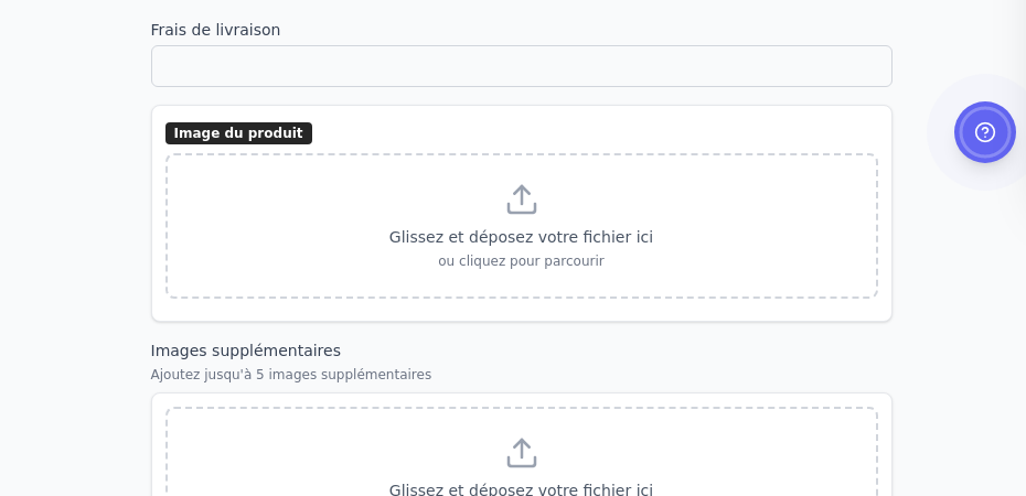 Section images du produit